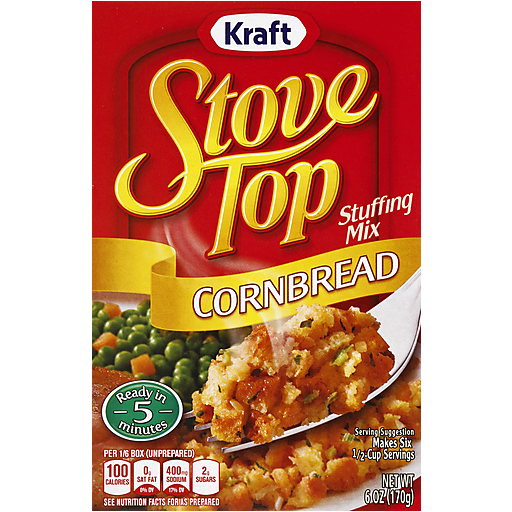 Stove Top Kraft Cornbread Stuffing Mix, 6 Oz Box