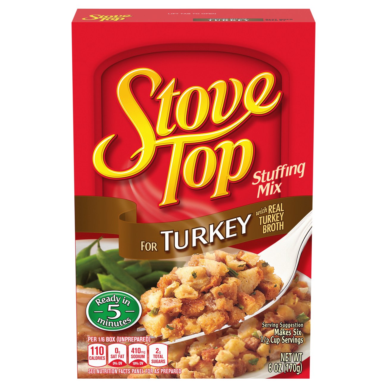 Stove Top Stuffing Mix For Turkey - 6oz