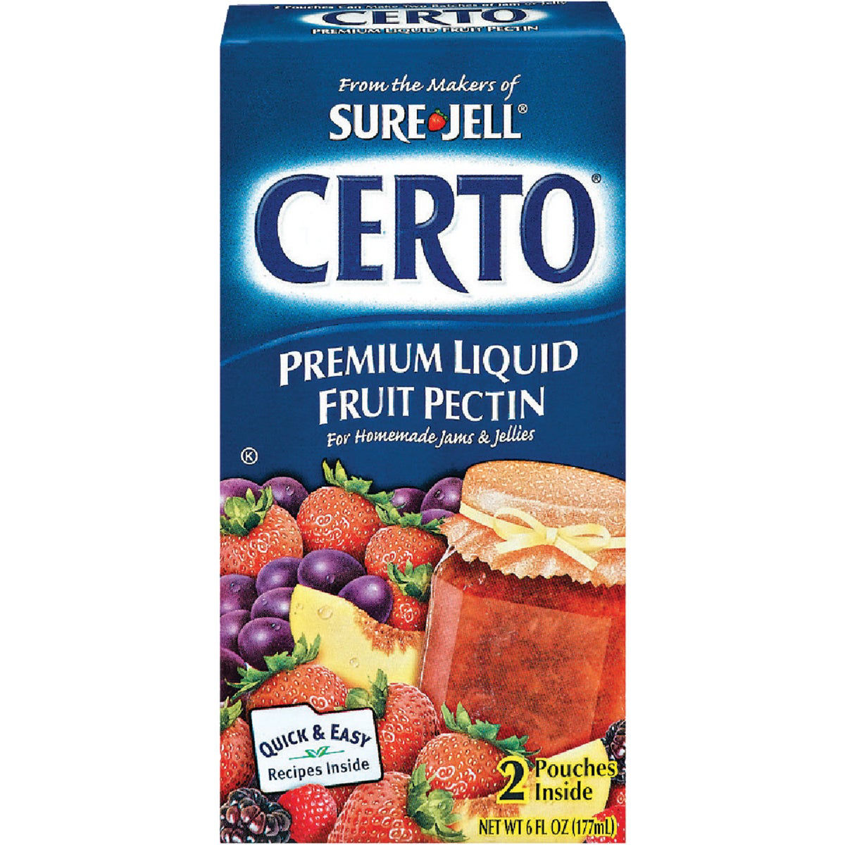Sure Jell Certo Premium Liquid Fruit Pectin, 2 Ct Packs