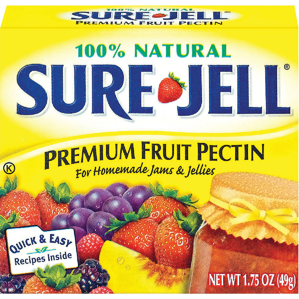 Sure Jell Original Premium Fruit Pectin, 1.75 Oz Box