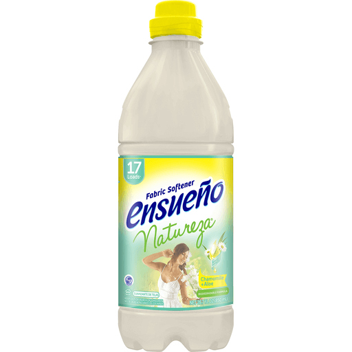 Ensueno Natureza Chamomile + Aloe Fabric Softener 28.7 Fl. Oz. Plastic Bottle