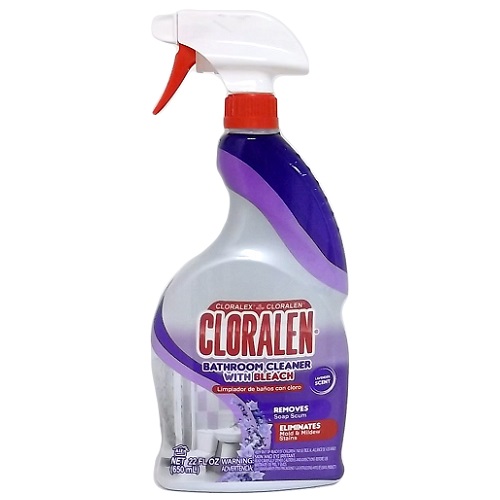 Cloralen Lavender Scent Bathroom Cleaner With Bleach 22 Fl. Oz. Spray Bottle