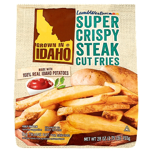 Lamb Weston Grown In Idaho Super Crispy Steak Cut Fries - 28oz