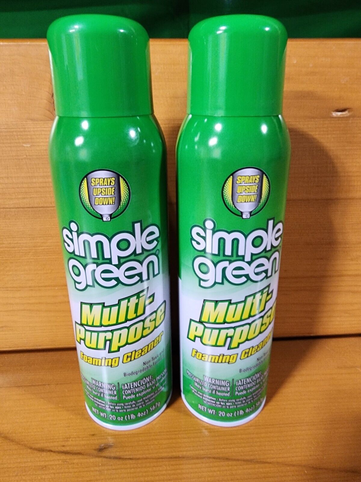 Simple Green Lot Of 2 20 Oz. Multi-Purpose Foaming Cleaner