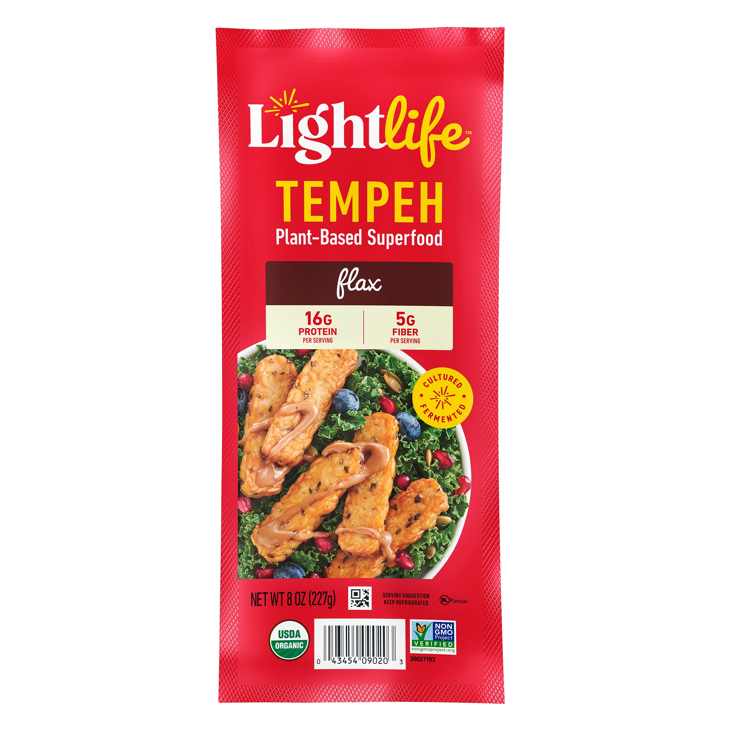 Lightlife Organic Flax Tempeh, 8 Oz