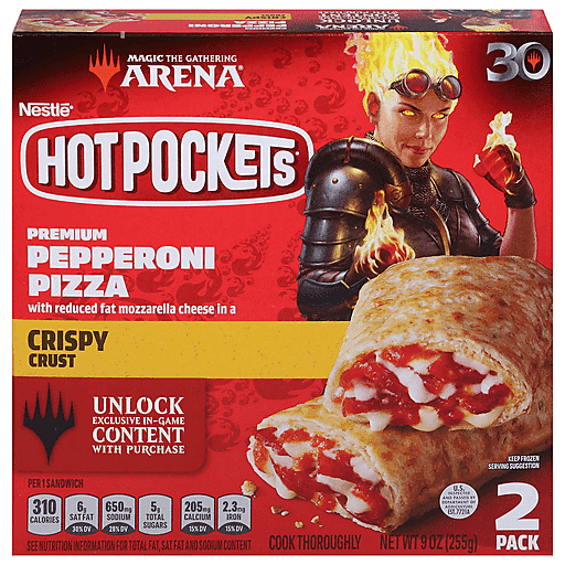 Hot Pockets Pepperoni Pizza Crispy Crust Halo Promo 2 Pack 9 Oz