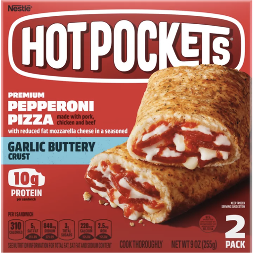 Hot Pockets Pepperoni Pizza Frozen Sandwiches 2 Ct. Box