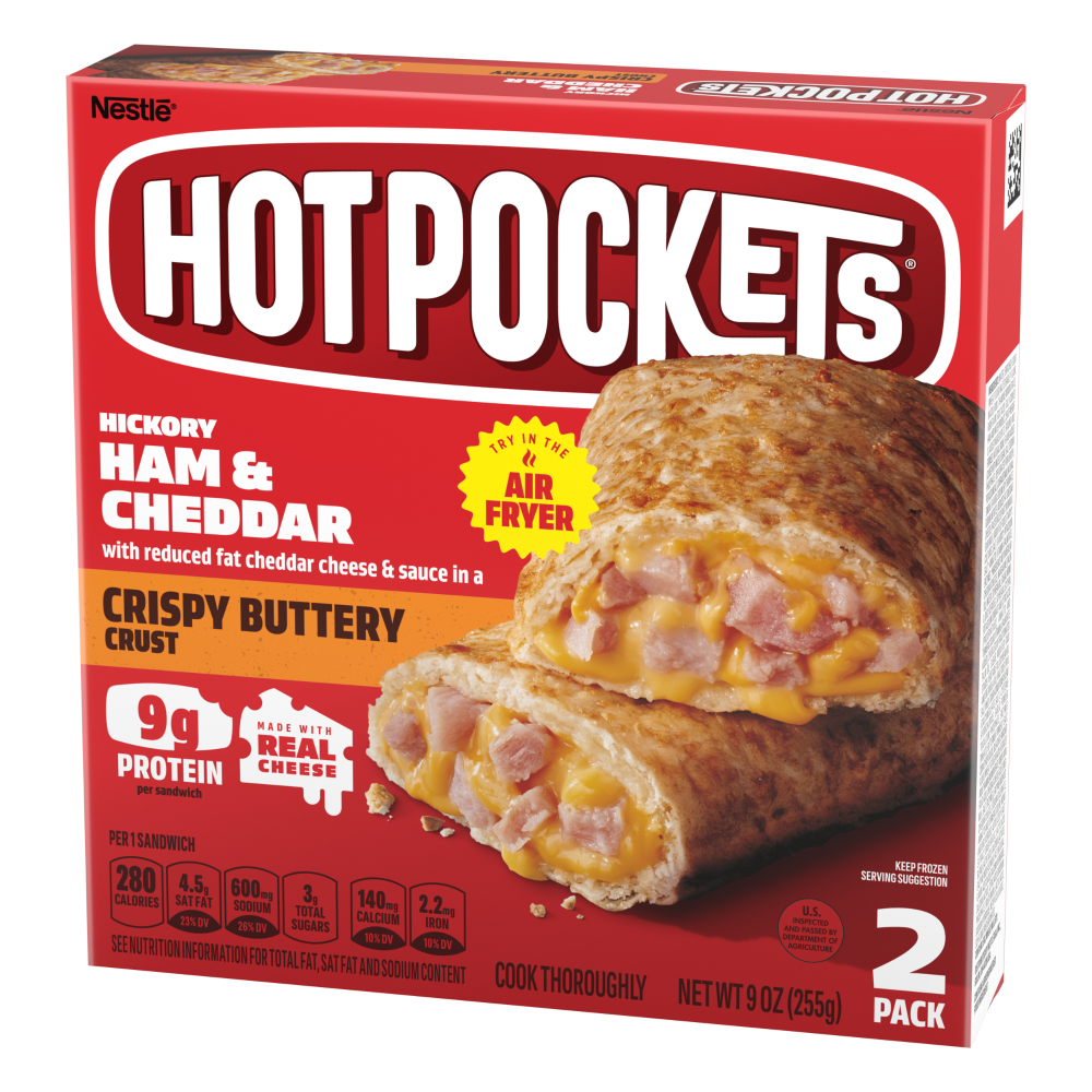 Hot Pockets Sandwiches, Hickory Ham & Cheddar, Crispy Buttery Crust, Magic The Gathering Arena 30, 2 Pack