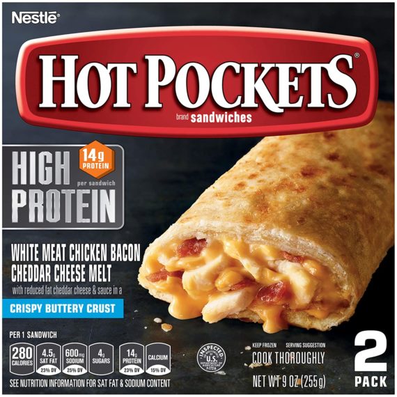 Hot Pockets High Protein Steak & Cheddar Sandwiches 9 Oz