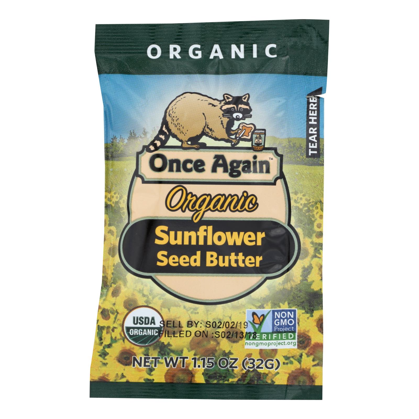 Once Again Sunflower Seed Butter, Organic, Creamy, Lightly Sweetened