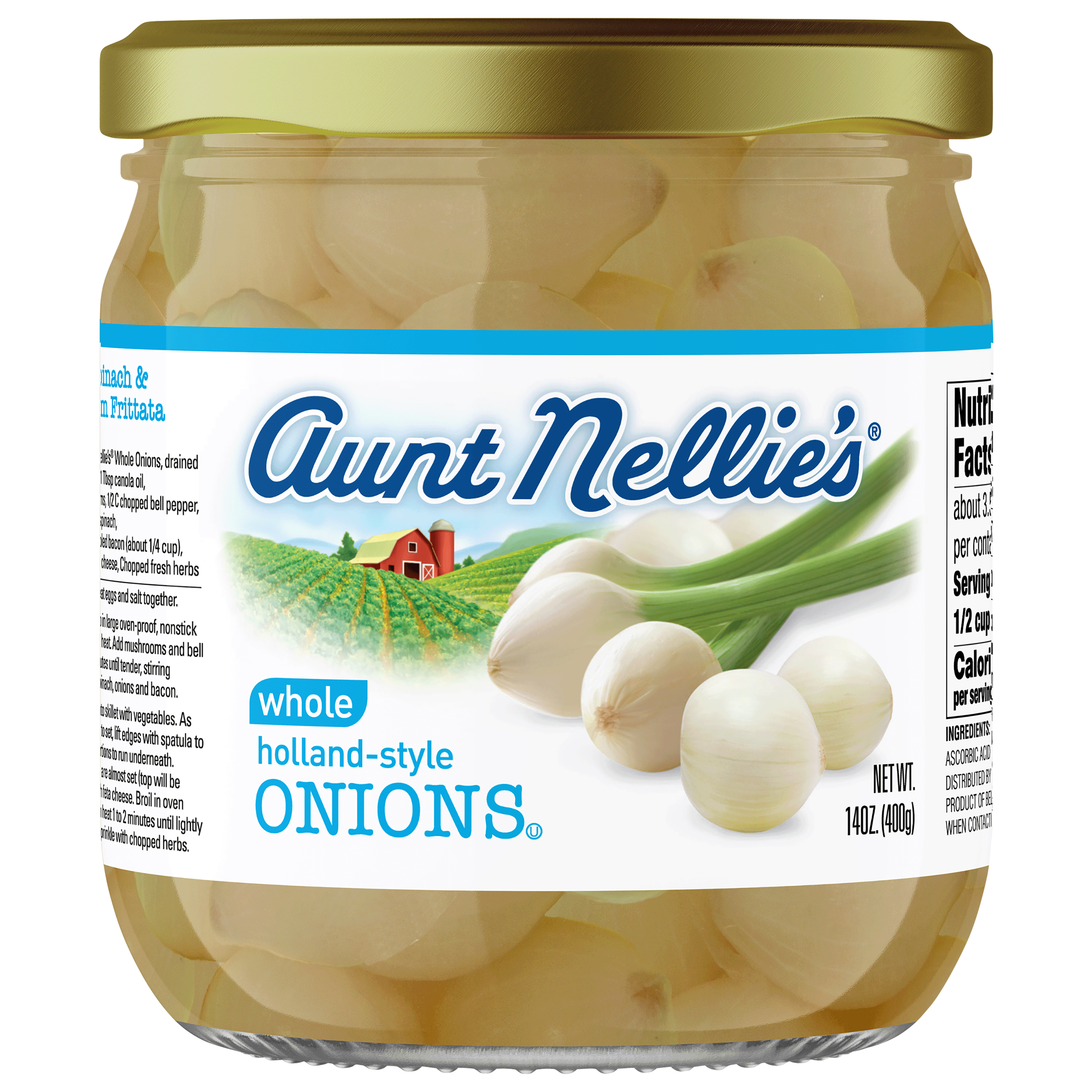 Aunt Nellie's Whole Holland Style Onions 14 Oz. Jar
