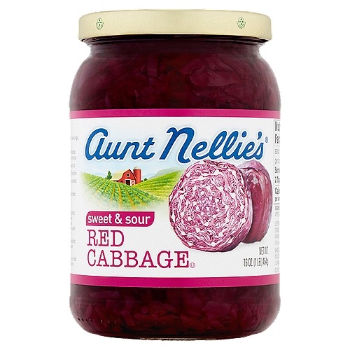 Aunt Nellie's Sweet & Sour Red Cabbage 16 Oz. Jar