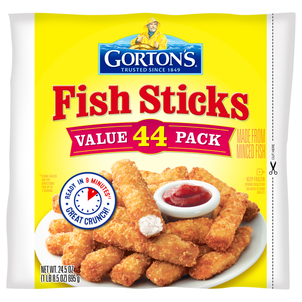 Gorton's Fish Sticks, 44 Value Pack 24.5 Oz
