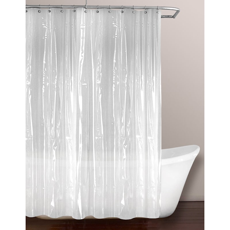 Better Home Clear Midweight Shower Curtain Liner, 72"