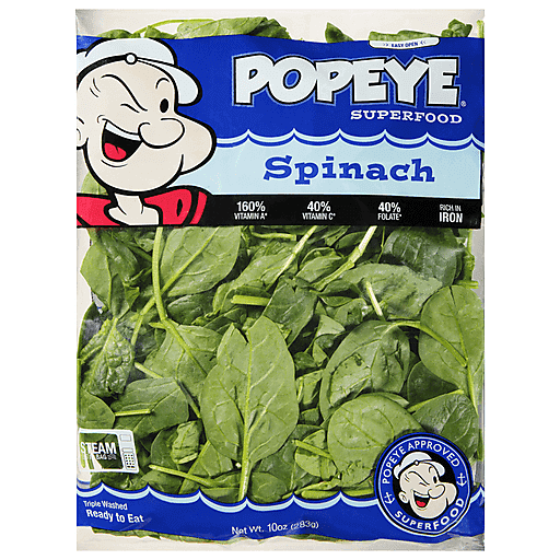 Popeye Superfood Spinach 10 Oz