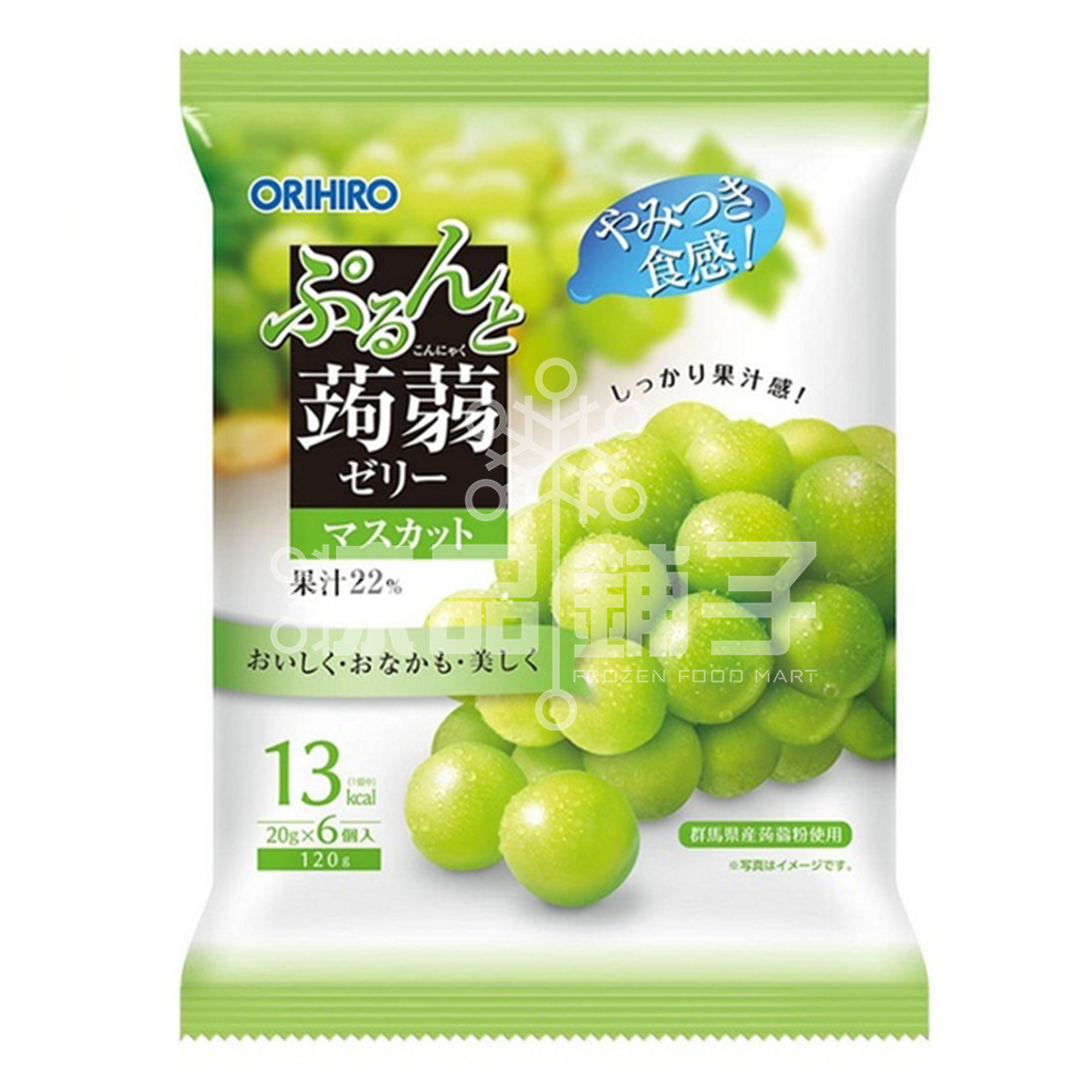 Orihiro Purunto Konjac Jelly Grape Flavor【Set Of 6