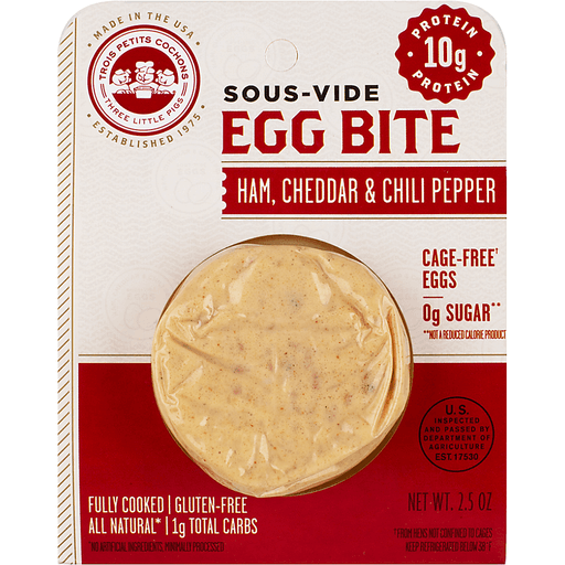Trois Petits Cochons 3 Pigs Egg Bites Ham & Pepper