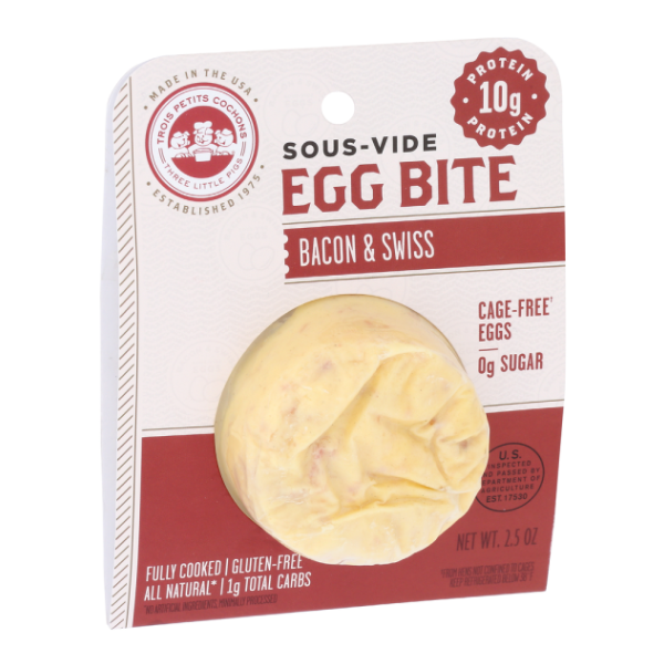 Trois Petits Cochons Sous-Vide Bacon And Swiss Egg Bite