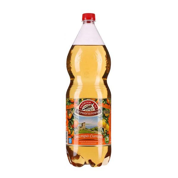 Газировка Черноголовка "Экстра Ситро", 67.6 Oz/2 Л