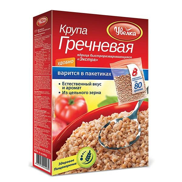 Uvelka (rus) Buckwheat Boil-in-Bag 8pk