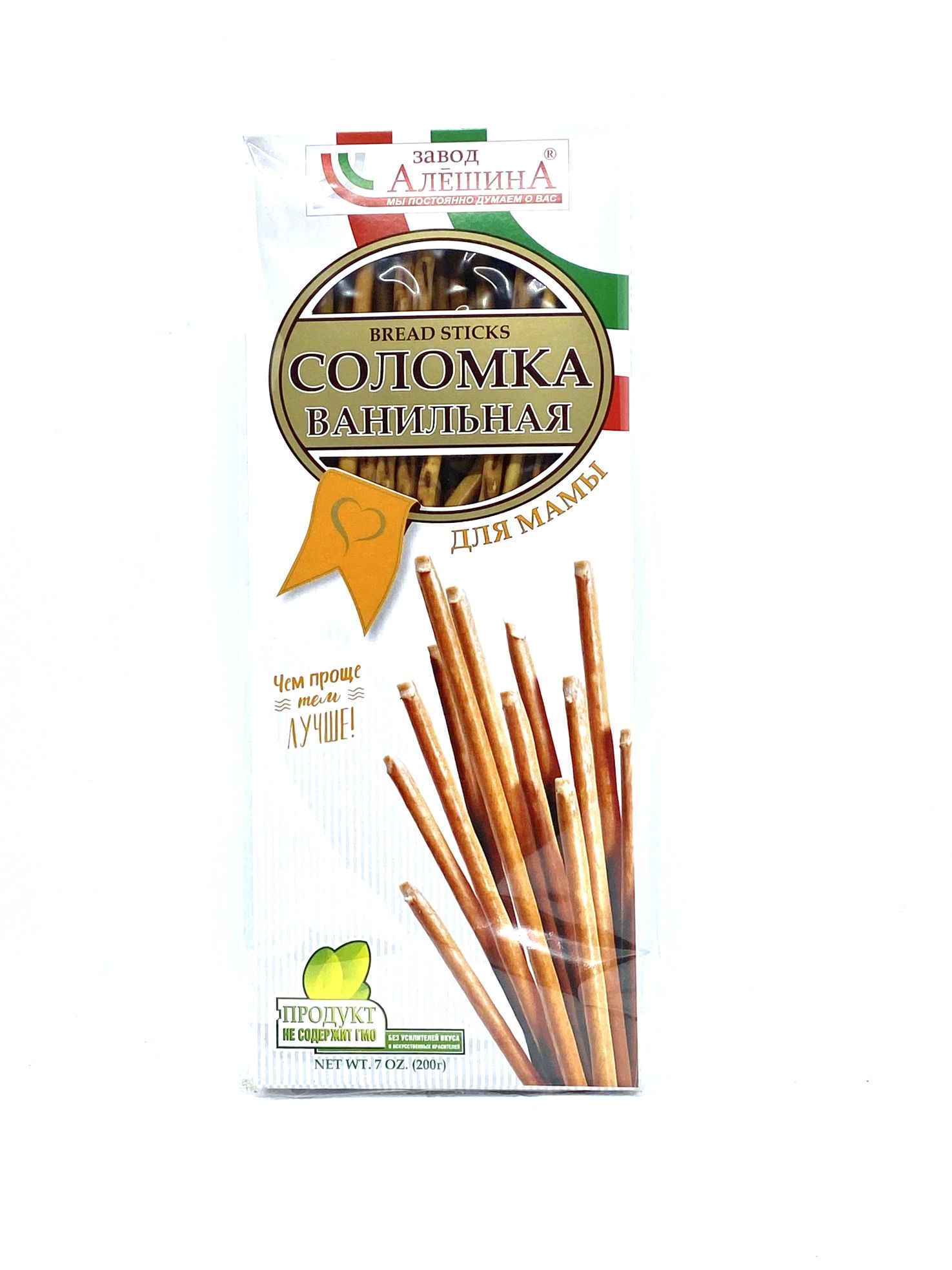 Aleshin Bread Sticks Vanilla / Solomka Vanilnaya 200g