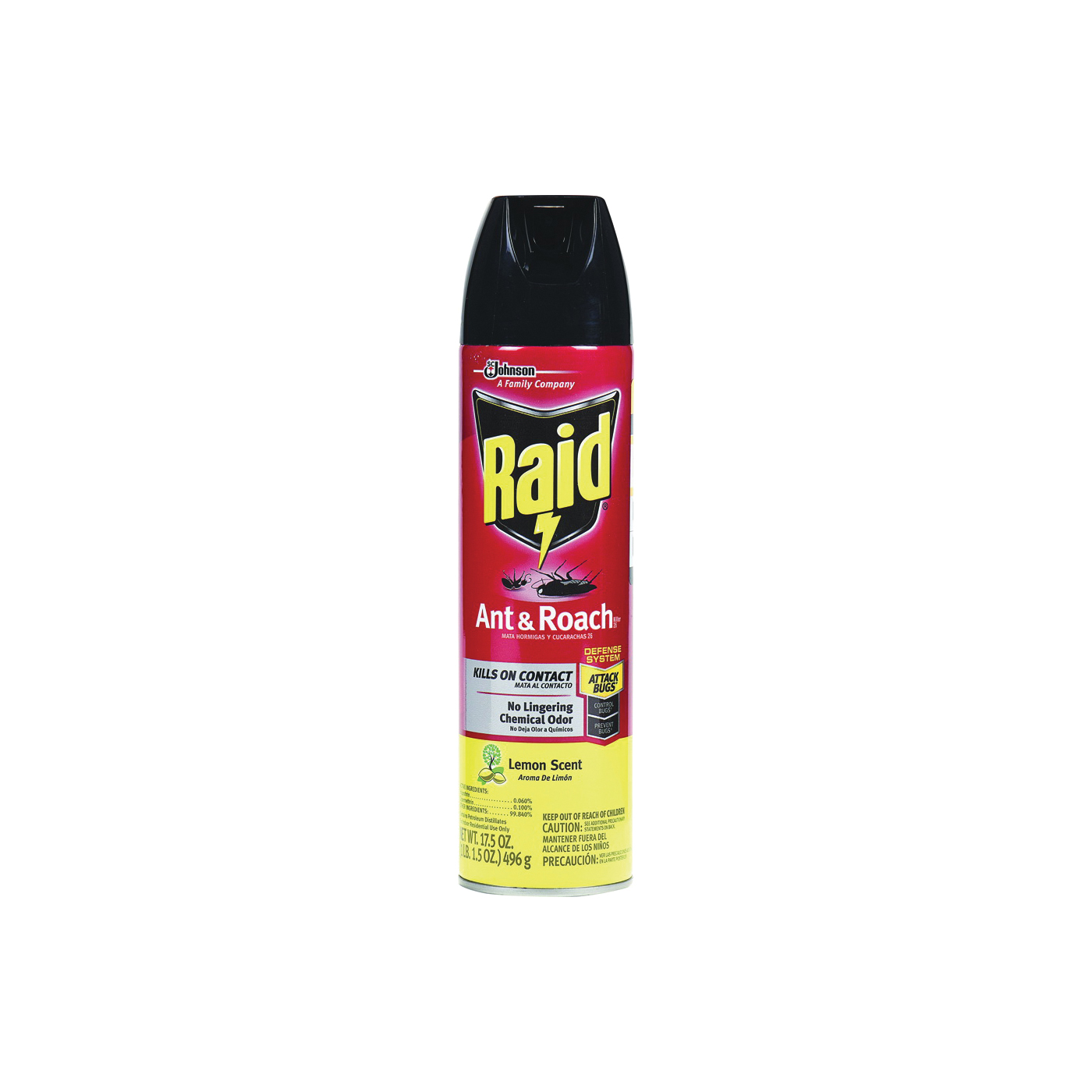 Raid 17.5 Oz. Lemon Scent Aerosol Spray Ant & Roach Killer