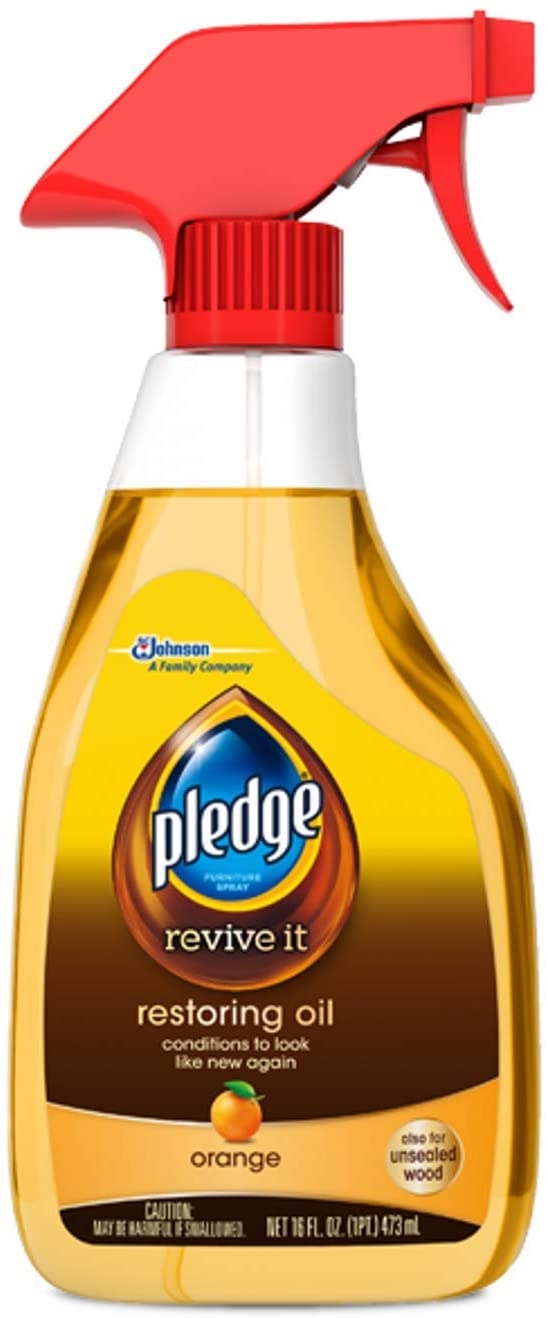 Pledge Wood Oil, Moisturizes & Revives, Orange 16 Fl Oz