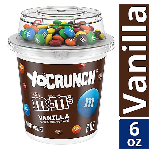 YoCrunch Low Fat Vanilla With M&Ms Yogurt, 6 Oz