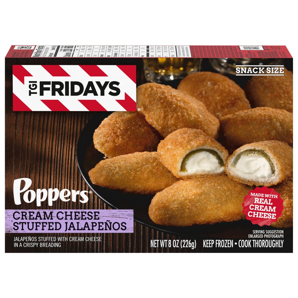 TGI Fridays Stuffed Jalapenos, Cream Cheese, Snack Size 8 Oz