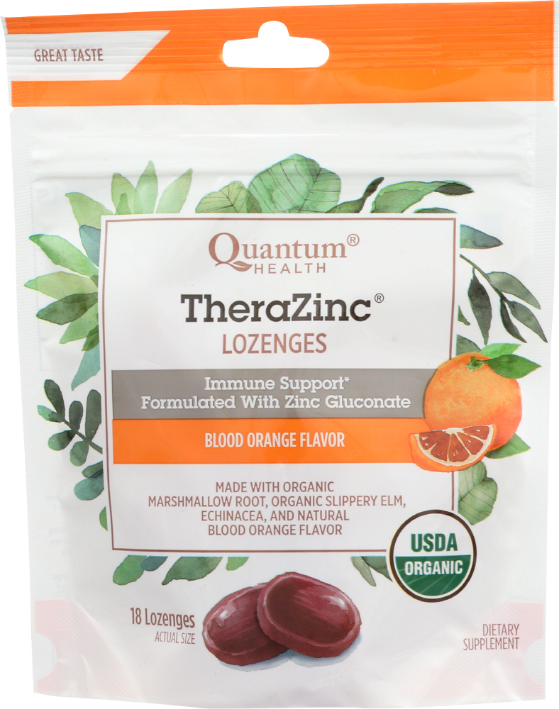 Quantum Research Thera Zinc Lozenges - Blood Orange