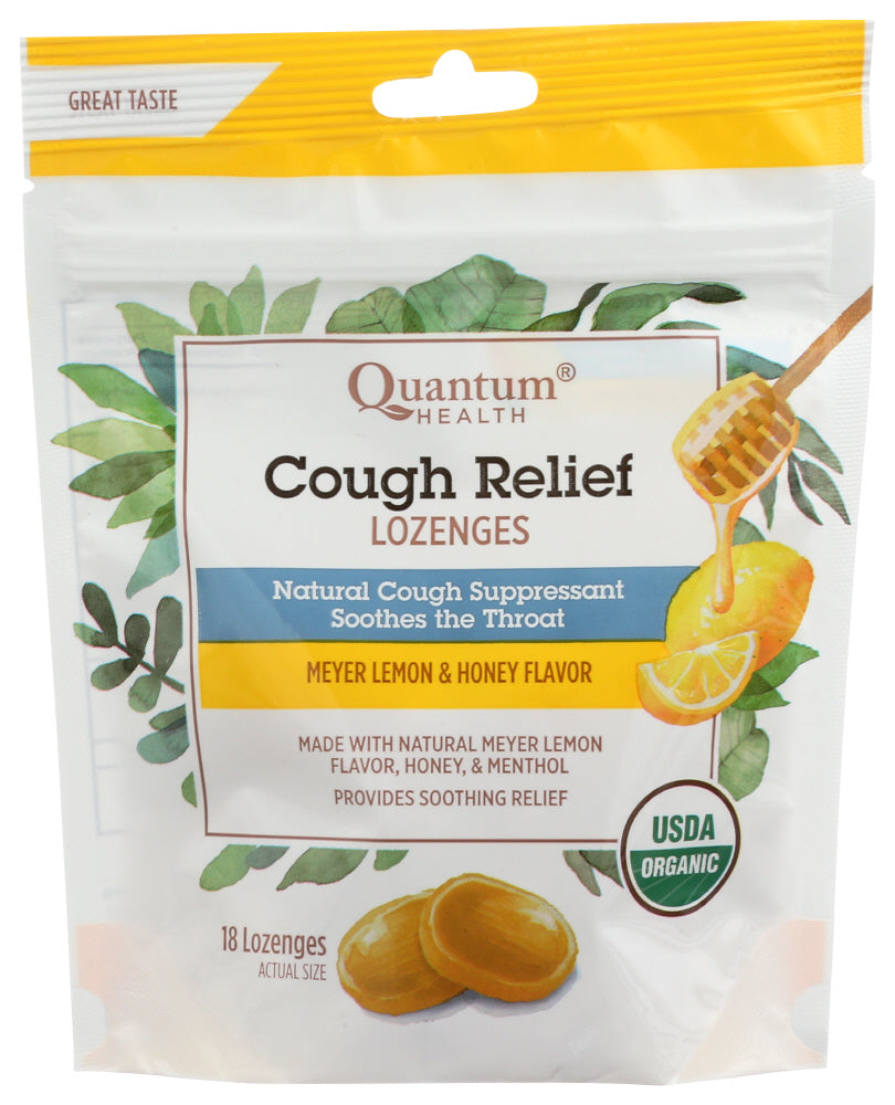 Quantum Health Lemon Honey Cough Relief Lozenges
