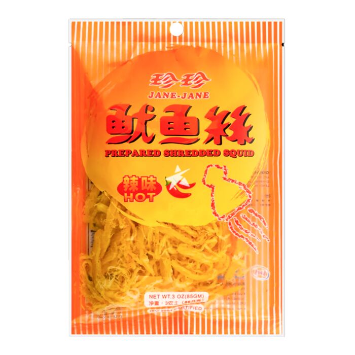 珍珍魷魚絲-辣味 Prepared Shredded Squid-Hot 50g