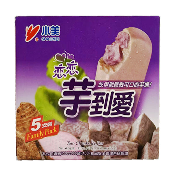 Ice Cream Shaomei Taro Chunks Bar 400g