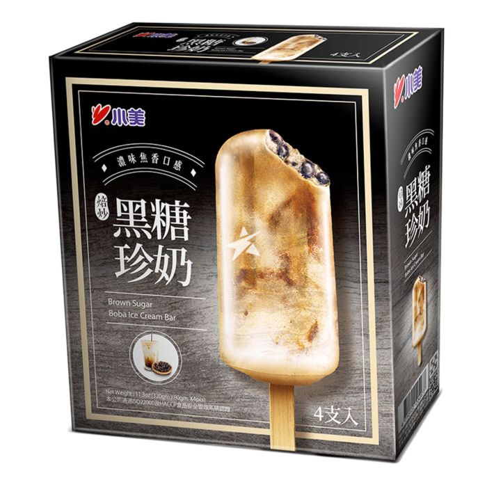 Shaomei Frozen Brown Sugar Boba Ice Cream Bar 320g
