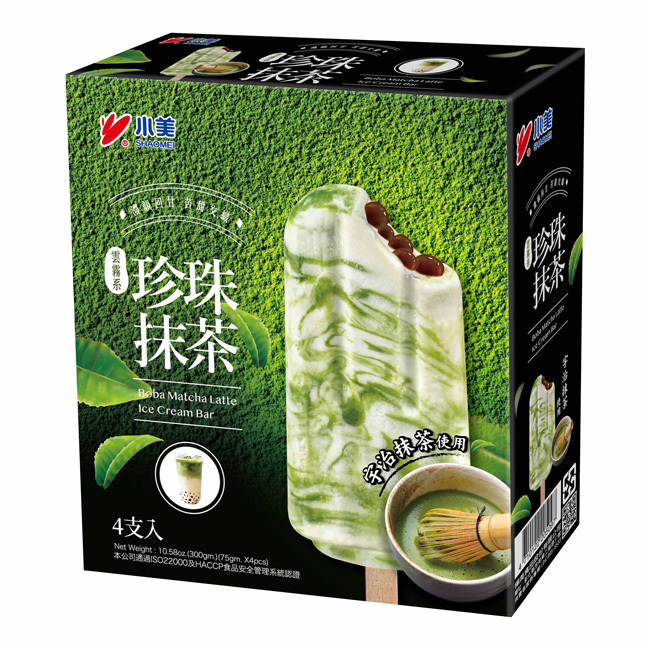 Kabayan Asian Store Boba Matcha Latte Ice Cream Bar 300g