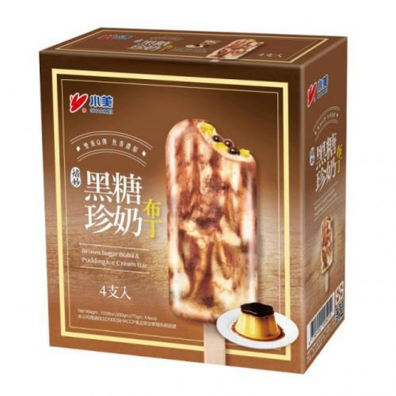 Xiaomei Brown Sugar Boba And Pudding Ice Cream Bar 300g