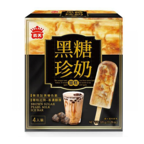 Ice Cream Imei Brown Sugar Pearl Milk Bar 320g