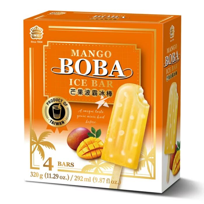 Imei Mango Boba Ice Bar 4 Pieces 320g