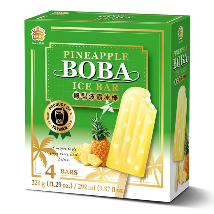 Imei Pineapple Boba Ice Bar 4 Pieces 320g