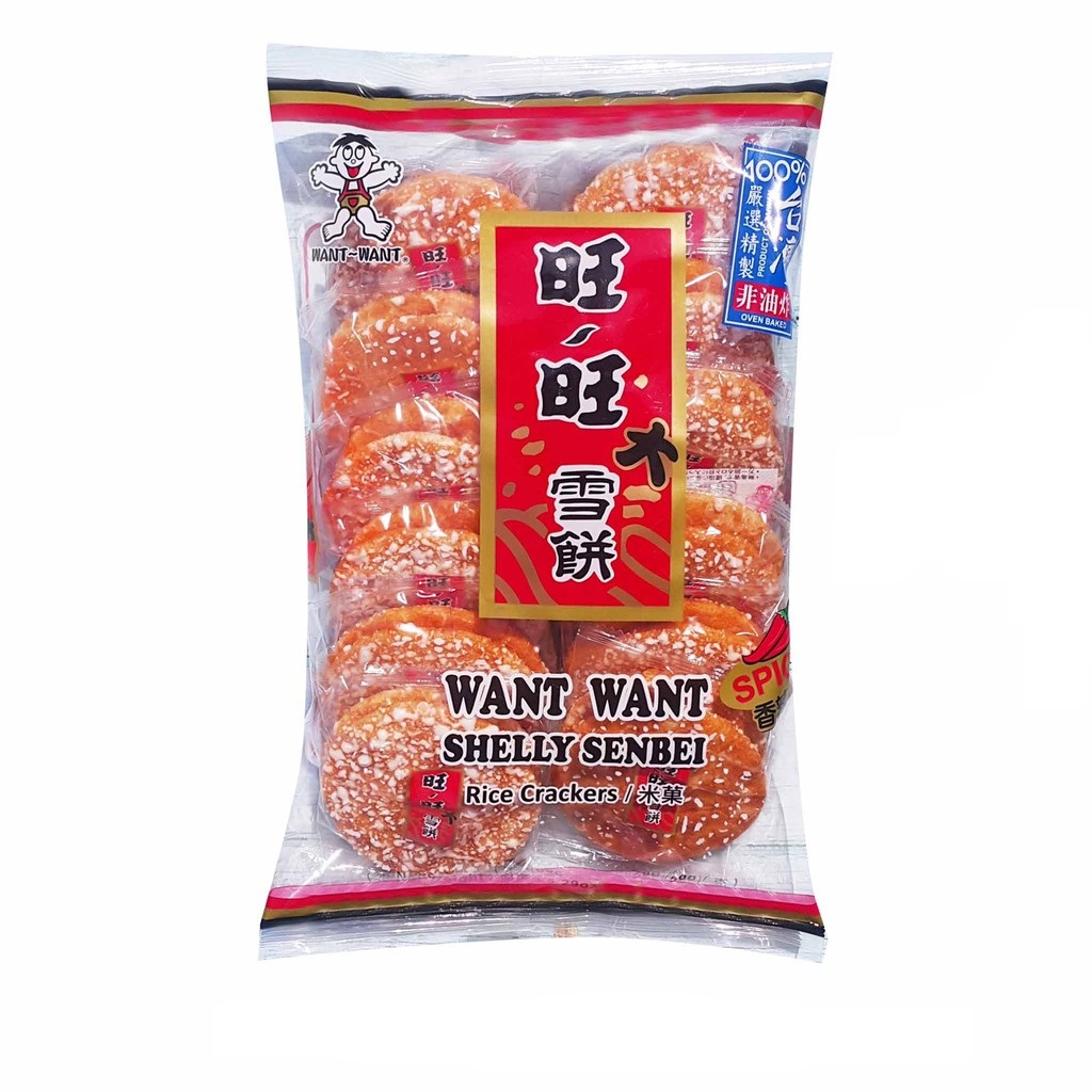 Want Want Shelly Senbei Rice Crackers Spicy 150g