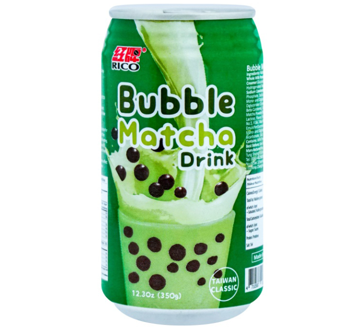 Rico Matcha Flavor Bubble Milk Tea Drink 350g