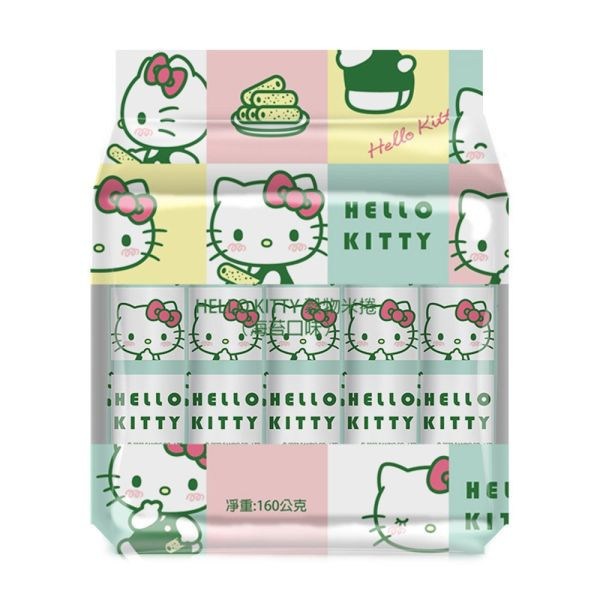 Pei Tien "hello Kitty" Grains Rice Roll Seaweed Flavour 160g