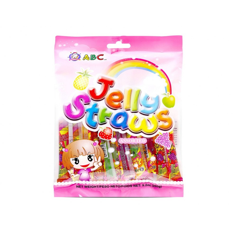 ABC Assorted Jelly Straws 260g