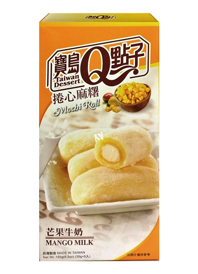 Taiwan Dessert Mochi Roll Mango Milk 150g