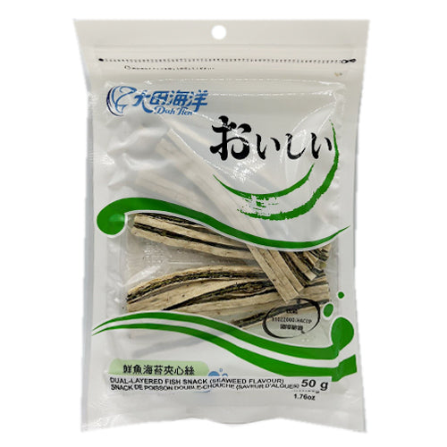 Snack Copy Of Dah Tien Dual Layered Fish Snack-Seaweed Flavour 50g