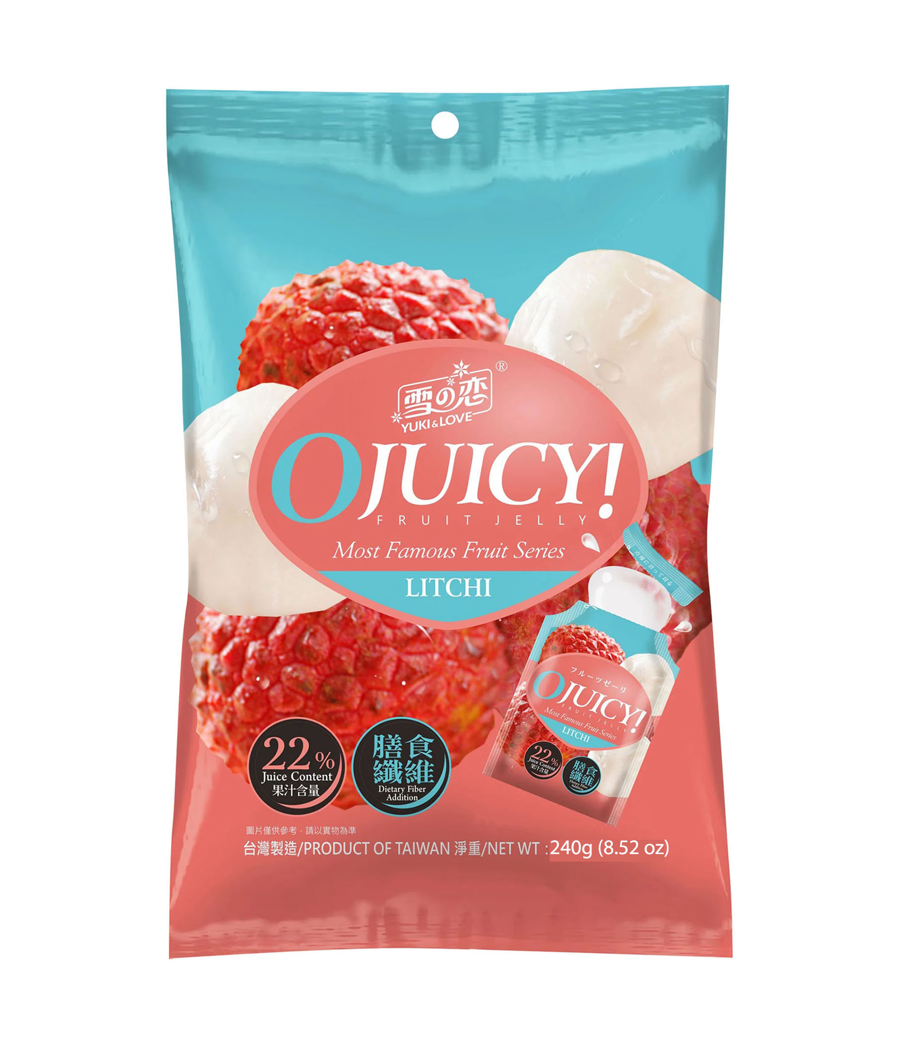 Yuki & Love Ojuicy Fruit Jelly Litchi