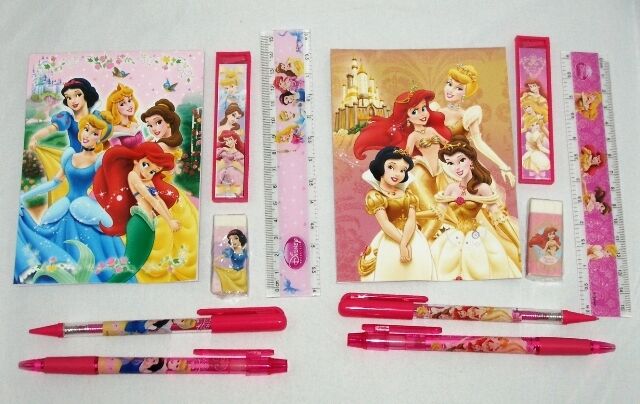 Disney Princess Stationery Pen Pencil Notebook Ruler Eraser Lead Party Filler :)