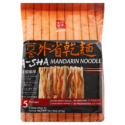 A-Sha 5 Packages Extra Spicy Sauce Noodle