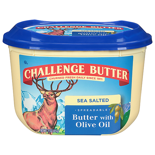 Challenge Butter Sea Salted Spreadable With Olive Oil Tub