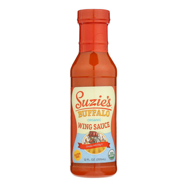 Suzie's Organics Sauce Buffalo Wing - Case Of 6 - 12 Fz